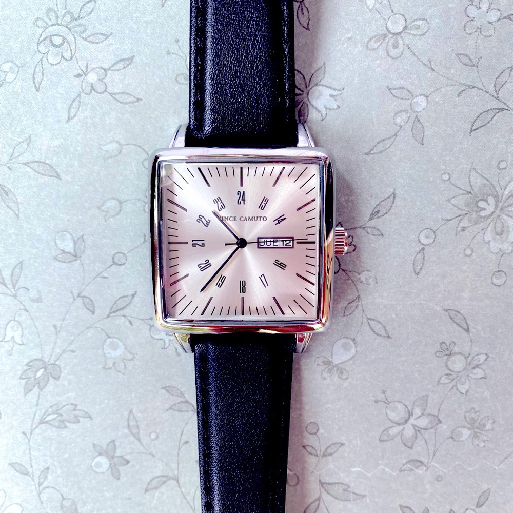 40 mm Gold face genuine leather women’s watch